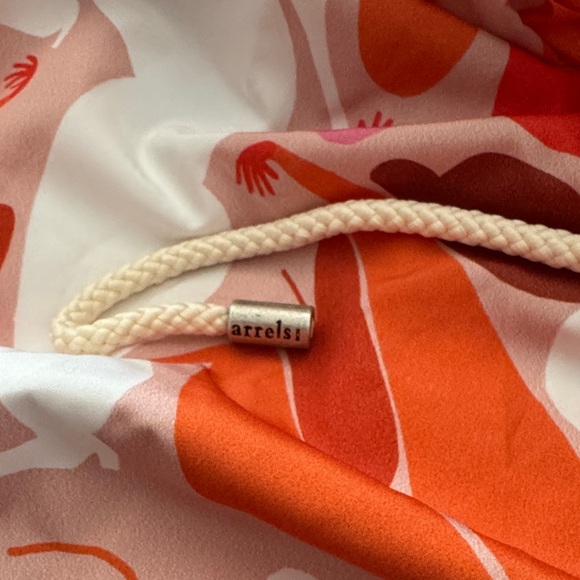 Men's Swim Trunks - Vibrant Orange and Pink - Picture 5 of 6